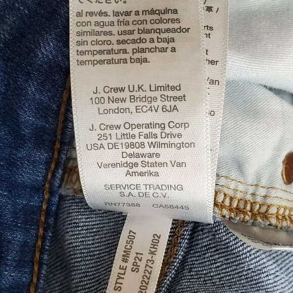 Madewell Womans Size 24 Curvy High-Rise Skinny Crop Jeans Denim 26x25 - Picture 10 of 15